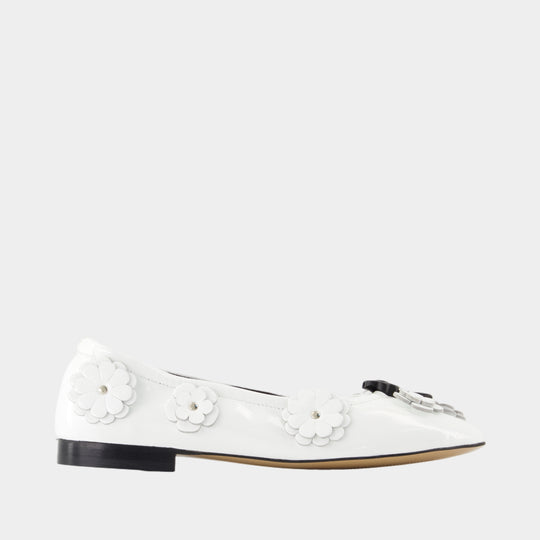 Ballerines Brielle - CECILIE BAHNSEN - Cuir - Blanc