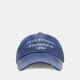 Casquette - Acne Studios - Coton - Bleu