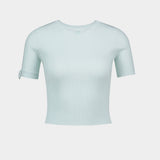 T-Shirt Buckle - Courreges - Viscose - Vert
