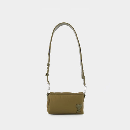Sac À Bandoulière Marcel Lunch Box - AMI Paris - Nylon - Marron