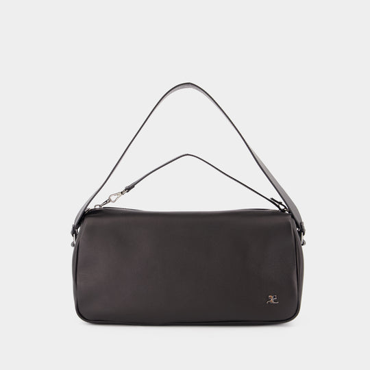 Sac Porté Épaule Three Sixty - Courreges - Cuir - Noir