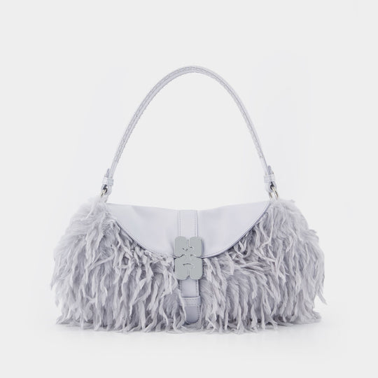 Sac Porté Épaule B Kat - Ganni - Synthétique - Gris