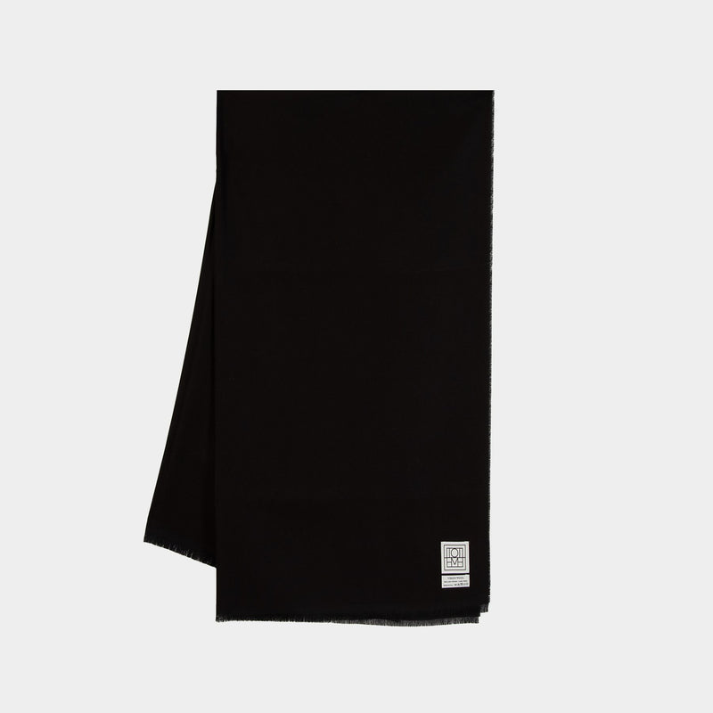 Écharpe - TOTEME - Laine - Noir