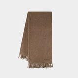 Écharpe Alix Brodee - A.P.C. - Laine - Marron