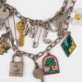 Collier Pop Americana Charm - Marc Jacobs - Métal - Argenté