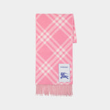 Écharpe Mu Tbar Bias Check - Burberry - Cachemire - Rose