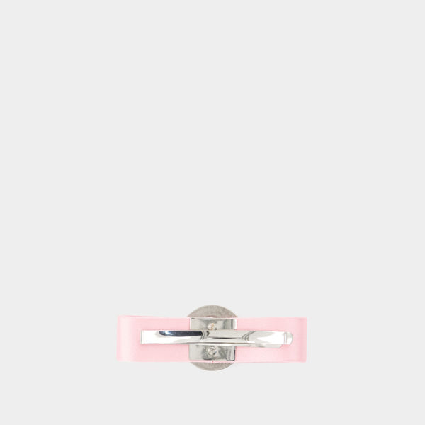 Barrettes Medusa - Versace - Soie - Rose