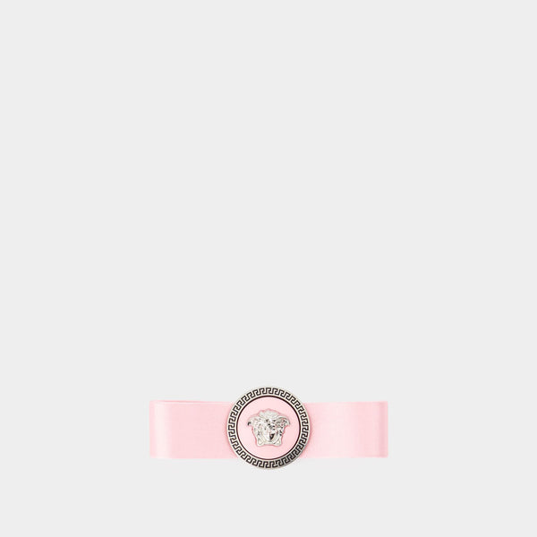 Barrettes Medusa - Versace - Soie - Rose
