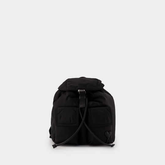 Sac À Dos Small Marcel - AMI Paris - Nylon - Noir