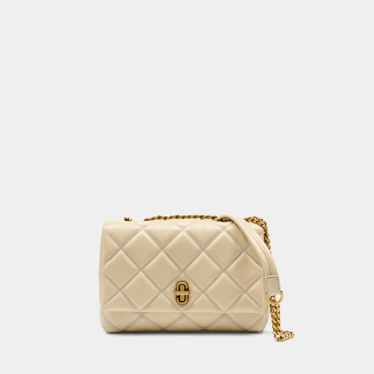 Sac Porté Épaule The Slim Dual Chain - Marc Jacobs - Cuir - Blanc