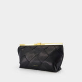Pochette Anine Braided - ANINE BING - Cuir - Noir