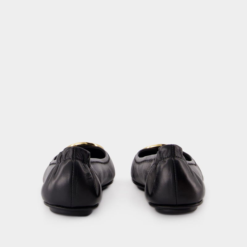 Ballerines Minnie Travel - Tory Burch - Cuir - Noir