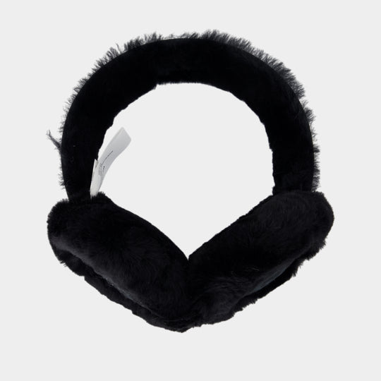 Cache Oreilles W - UGG - Cuir - Noir