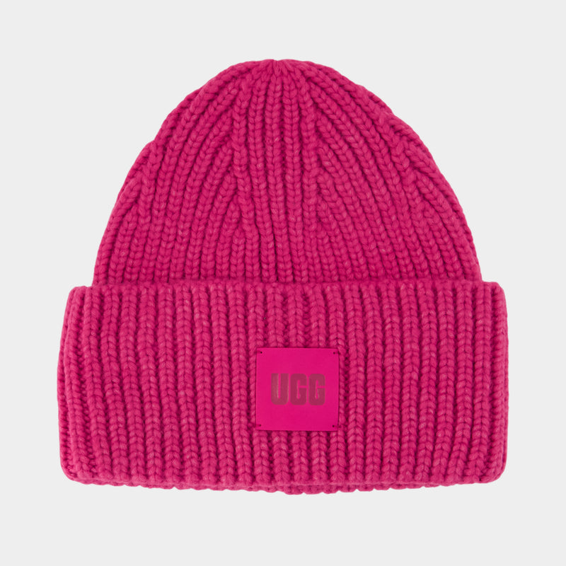 Bonnet U Chunky - UGG - Acrylique - Rose