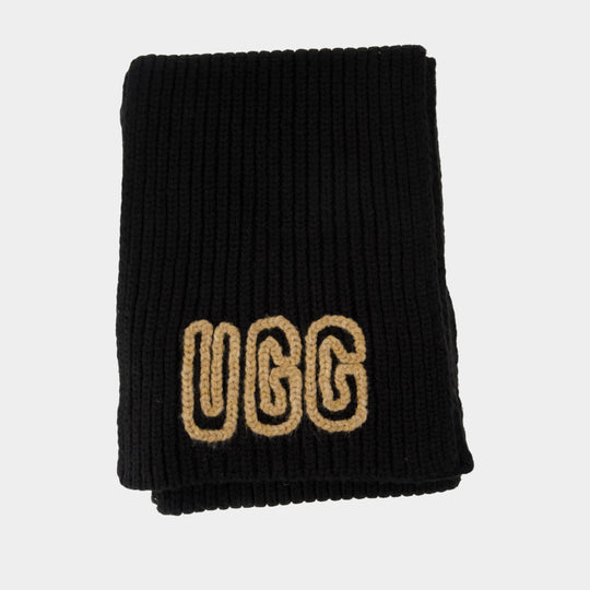 Écharpe U Chunky - UGG - Acrylique - Noir