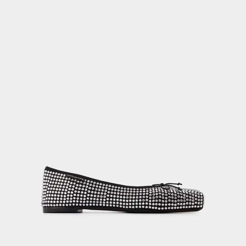 Ballerines Billie Flat - Alexander Wang - Cuir - Noir/Blanc