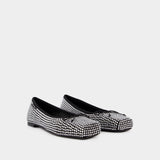 Ballerines Billie Flat - Alexander Wang - Cuir - Noir/Blanc