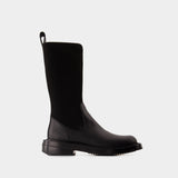 Bottes Detroit Sock - Alexander Wang - Cuir - Noir