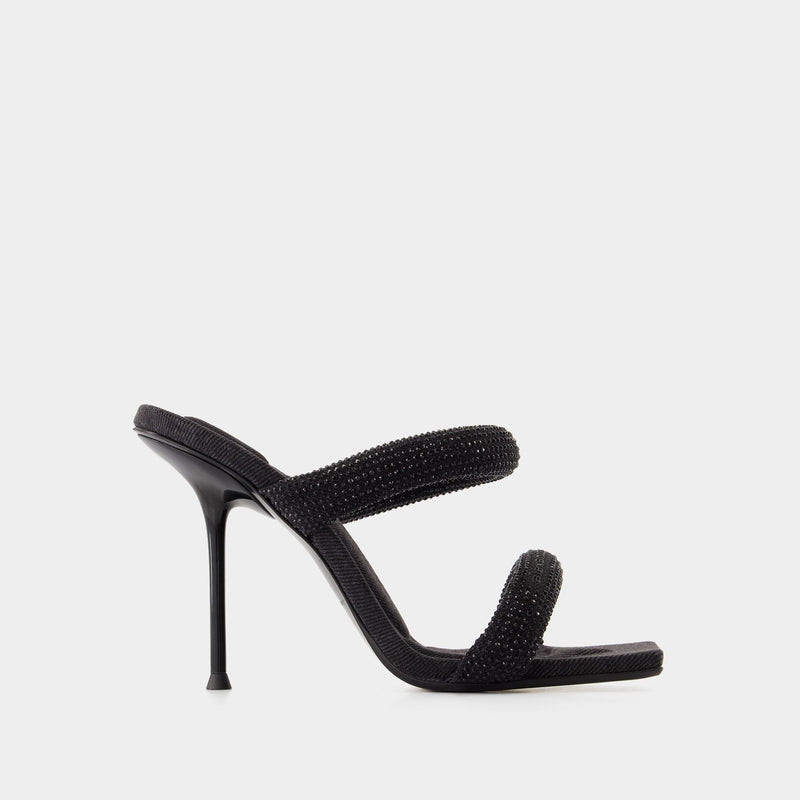 Sandales Julie Tubular - Alexander Wang - Synthétique - Noir