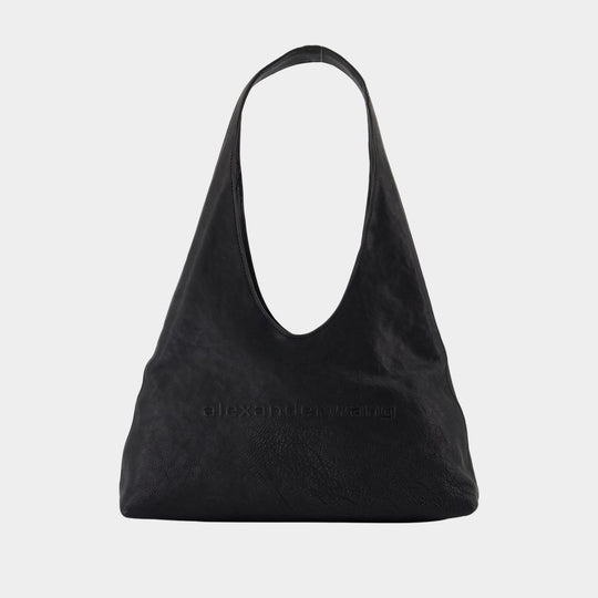 Sac Porté Épaule Pike Small Hobo - Alexander Wang - Cuir - Noir