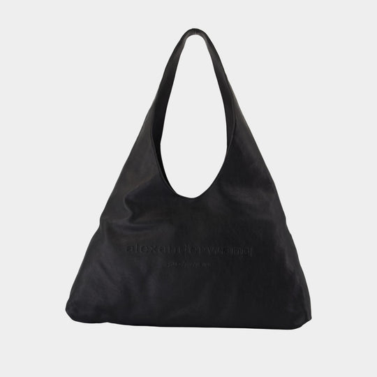 Sac Porté Épaule Pike Large Hobo - Alexander Wang - Cuir - Noir