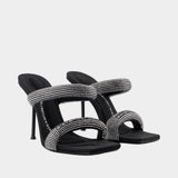 Sandales Julie Tubular - Alexander Wang - Cuir - Noir