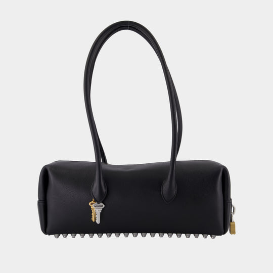 Sac Porté Épaule Roux Medium - Alexander Wang - Cuir - Noir