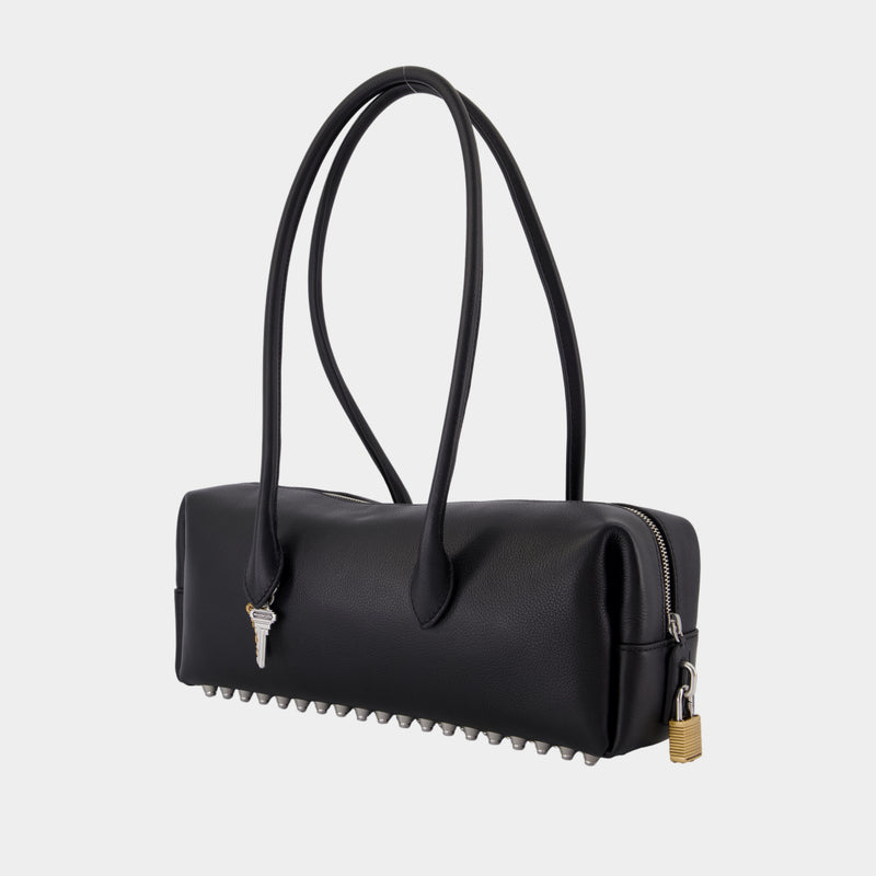 Sac Porté Épaule Roux Medium - Alexander Wang - Cuir - Noir