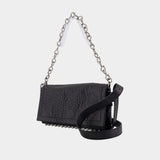 Sac Porté Épaule Ricco Crushed Slim - Alexander Wang - Cuir - Noir