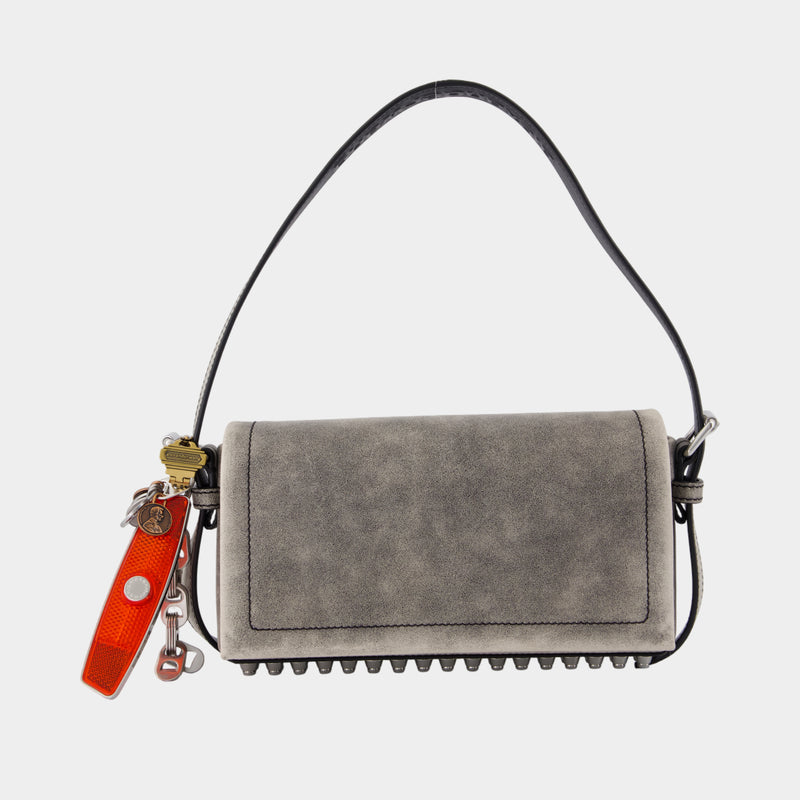 Sac Porté Épaule Ricco Relic Slim - Alexander Wang - Cuir - Gris