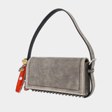 Sac Porté Épaule Ricco Relic Slim - Alexander Wang - Cuir - Gris
