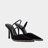 Escarpins Tia 105mm Slingback - Alexander Wang - Cuir - Noir