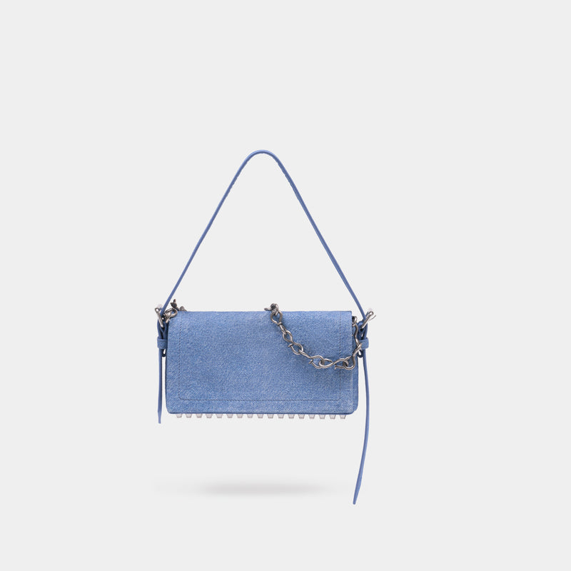 Sac Porté Épaule Ricco - Alexander Wang - Cuir - Bleu