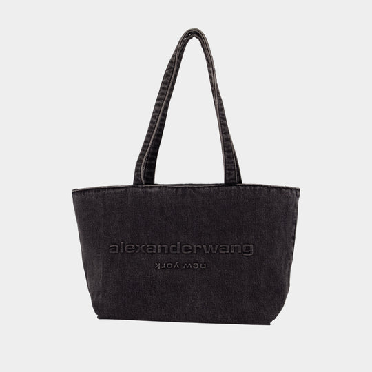 Cabas Punch Medium - Alexander Wang - Coton - Gris Foncé