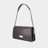 Sac Porté Épaule Siren Medium Flap - Alexander Wang - Cuir - Noir