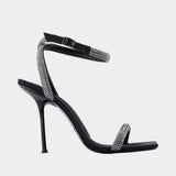 Sandales Julie 105mm - Alexander Wang - Synthétique - Noir