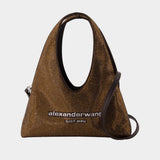 Sac Hobo Pike Mini - Alexander Wang - Synthétique - Marron