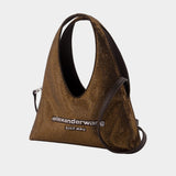 Sac Hobo Pike Mini - Alexander Wang - Synthétique - Marron