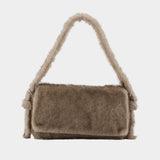Sac Porté Épaule Ricco Slim Flap - Alexander Wang - Cuir - Gris