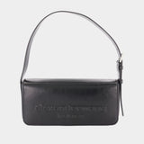 Sac Porté Épaule Punch Flap - Alexander Wang - Cuir - Noir