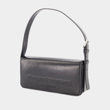 Sac Porté Épaule Punch Flap - Alexander Wang - Cuir - Noir