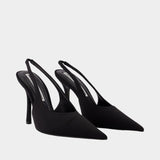 Escarpins Buffy 105mm Sling Back - Alexander Wang - Synthétique - Noir