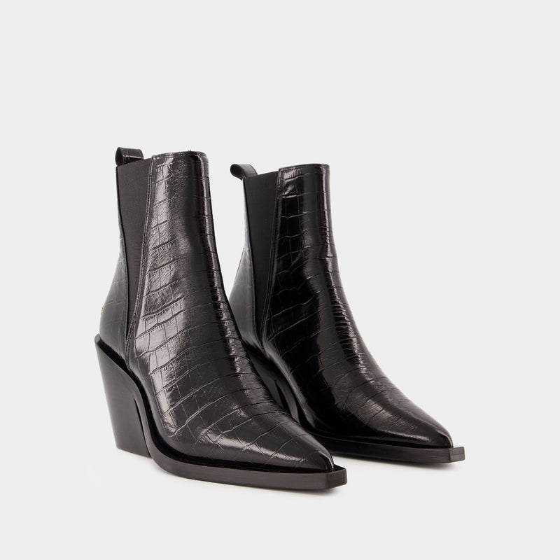 Bottes Bekah - ANINE BING - Cuir - Noir