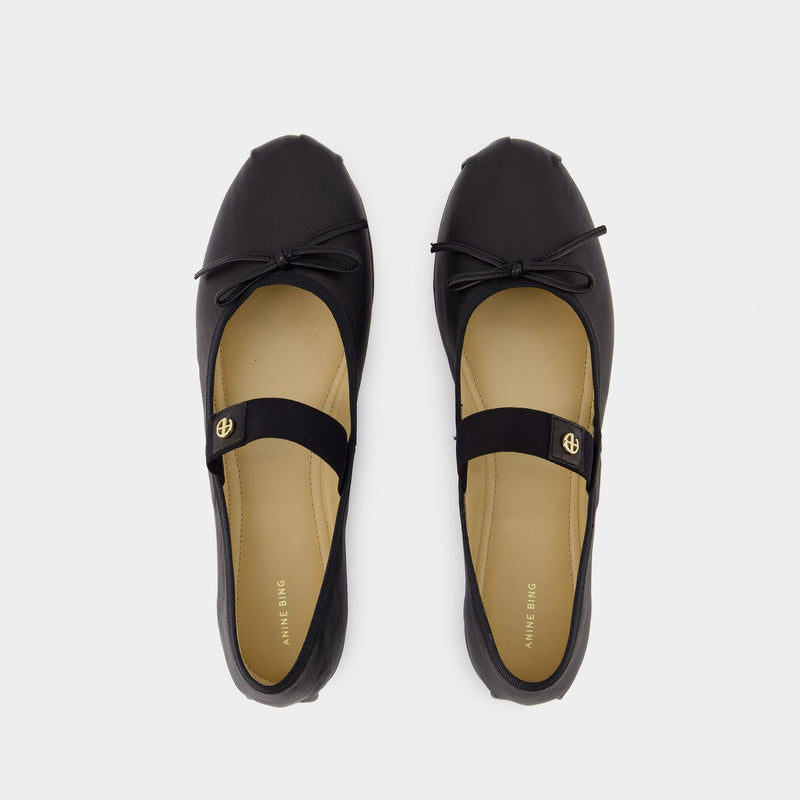 Ballerines Jolie - ANINE BING - Cuir - Noir