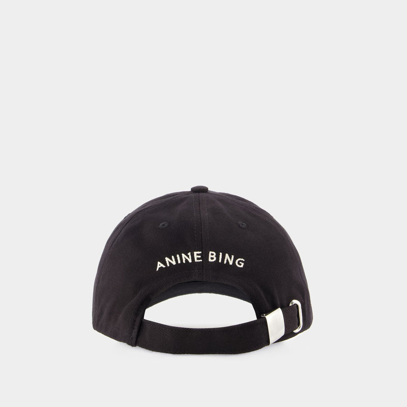 Casquette Jeremy Letterman - ANINE BING - Coton - Noir