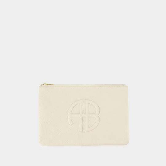 Pochette Lili - ANINE BING - Cuir - Beige
