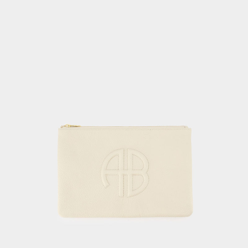 Pochette Lili - ANINE BING - Cuir - Beige