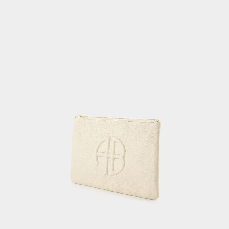 Pochette Lili - ANINE BING - Cuir - Beige