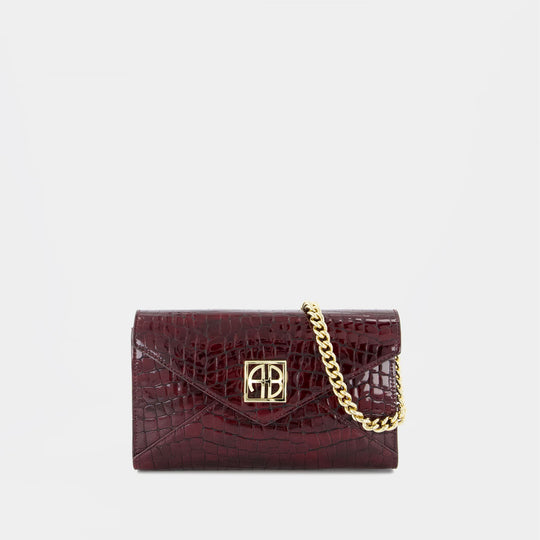 Pochette Elly Small - ANINE BING - Cuir - Bordeaux