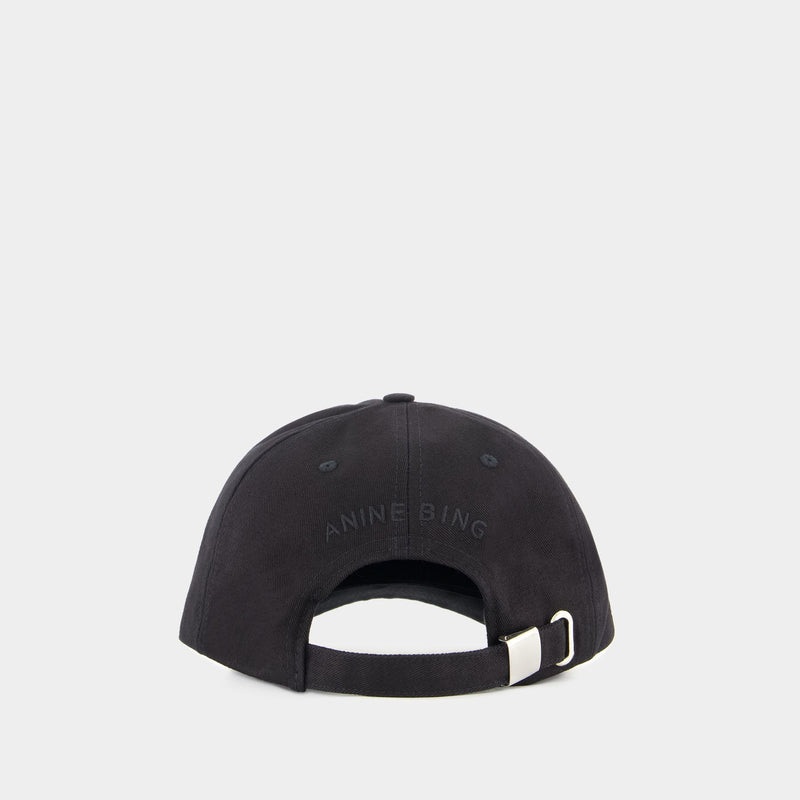 Casquette Jeremy - ANINE BING - Coton - Noir